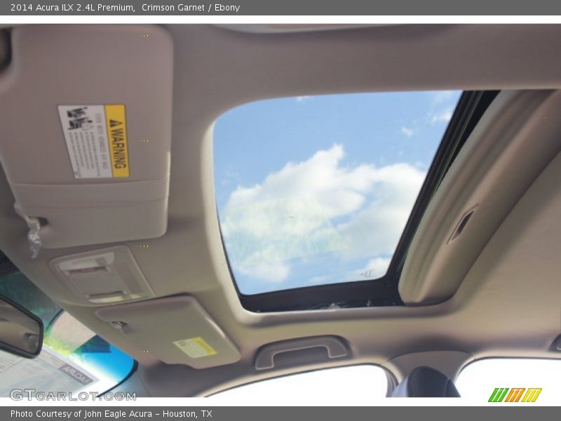Sunroof of 2014 ILX 2.4L Premium