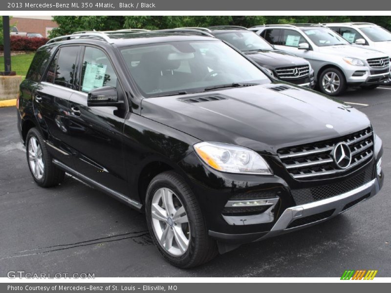 Black / Black 2013 Mercedes-Benz ML 350 4Matic
