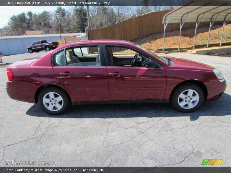 Sport Red Metallic / Gray 2004 Chevrolet Malibu LS V6 Sedan