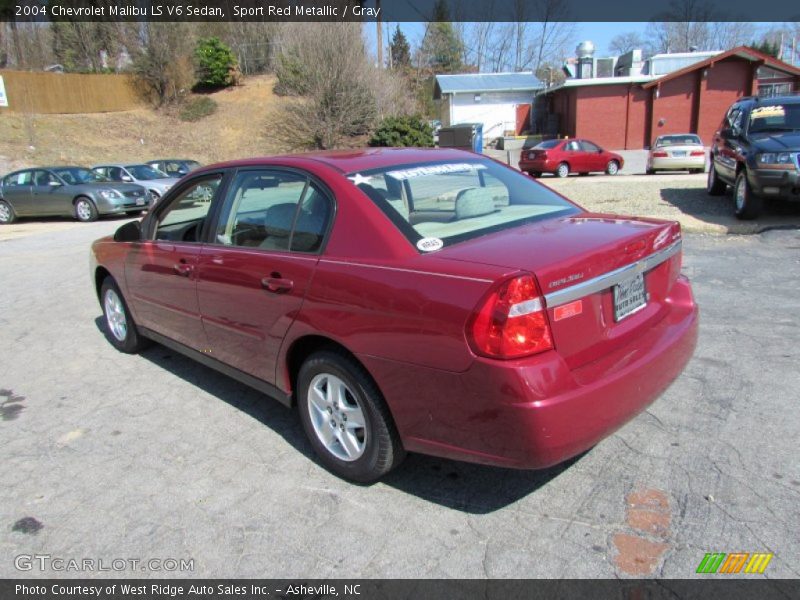 Sport Red Metallic / Gray 2004 Chevrolet Malibu LS V6 Sedan