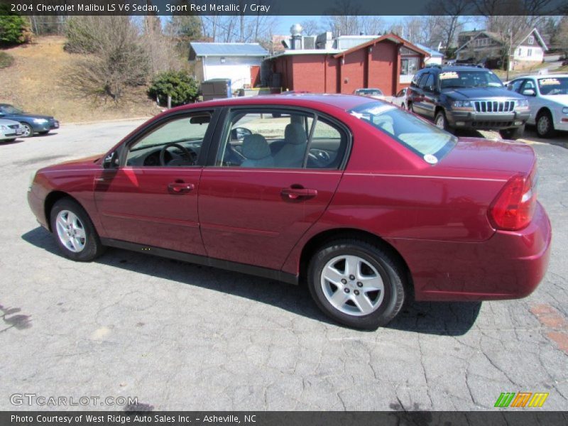 Sport Red Metallic / Gray 2004 Chevrolet Malibu LS V6 Sedan
