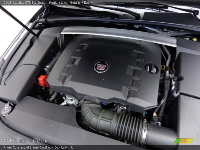 Radiant Silver Metallic / Ebony 2013 Cadillac CTS 3.0 Sedan