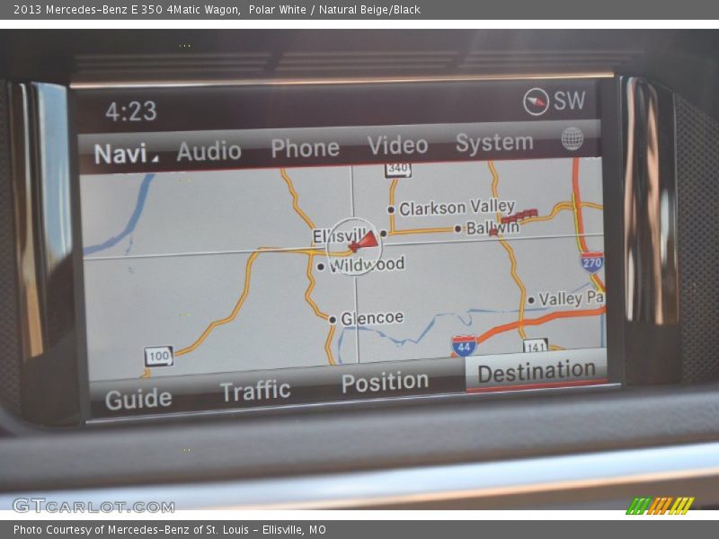 Navigation of 2013 E 350 4Matic Wagon