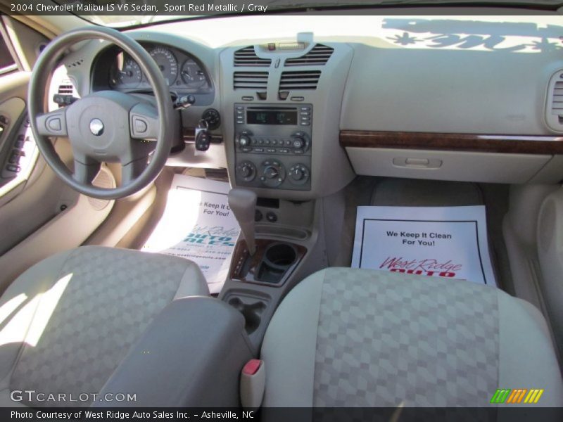 Sport Red Metallic / Gray 2004 Chevrolet Malibu LS V6 Sedan