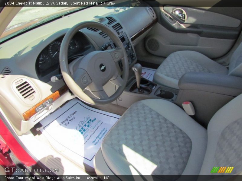 Sport Red Metallic / Gray 2004 Chevrolet Malibu LS V6 Sedan