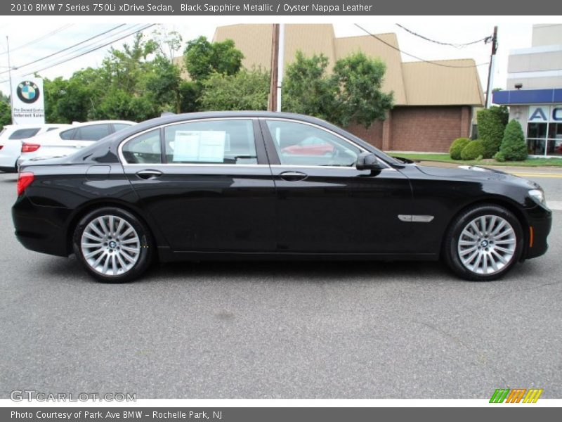 Black Sapphire Metallic / Oyster Nappa Leather 2010 BMW 7 Series 750Li xDrive Sedan