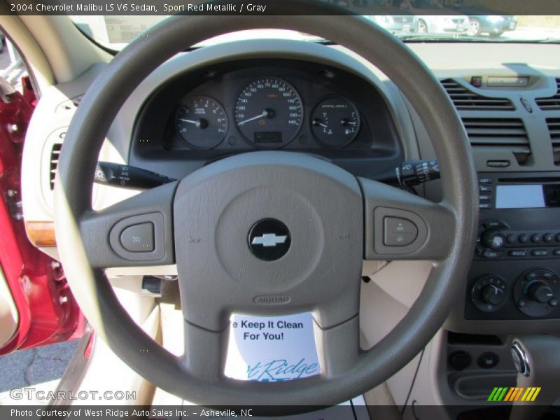 Sport Red Metallic / Gray 2004 Chevrolet Malibu LS V6 Sedan