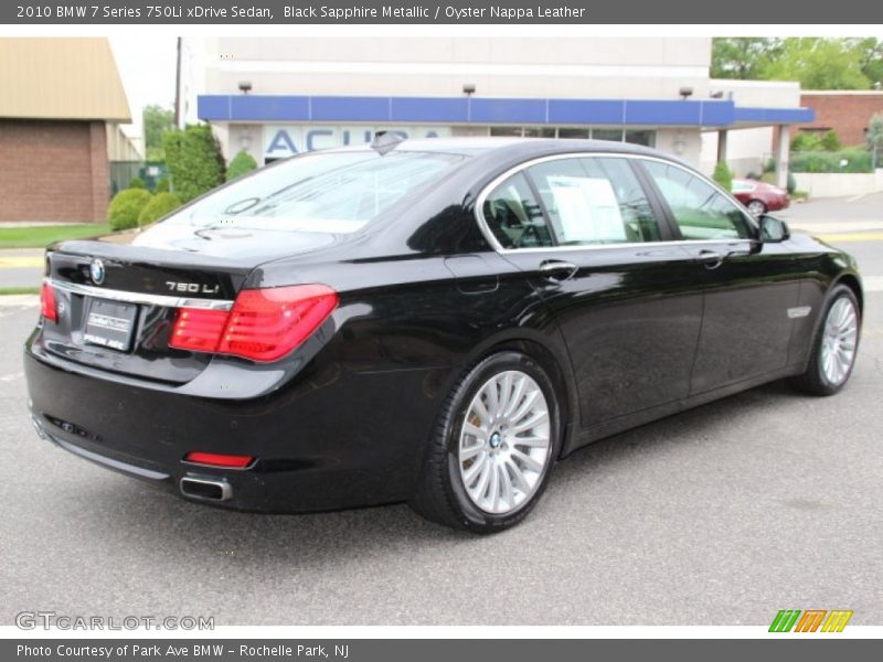 Black Sapphire Metallic / Oyster Nappa Leather 2010 BMW 7 Series 750Li xDrive Sedan