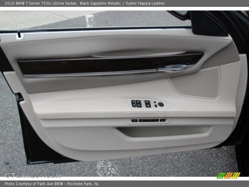 Black Sapphire Metallic / Oyster Nappa Leather 2010 BMW 7 Series 750Li xDrive Sedan