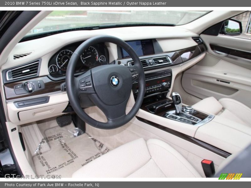 Black Sapphire Metallic / Oyster Nappa Leather 2010 BMW 7 Series 750Li xDrive Sedan