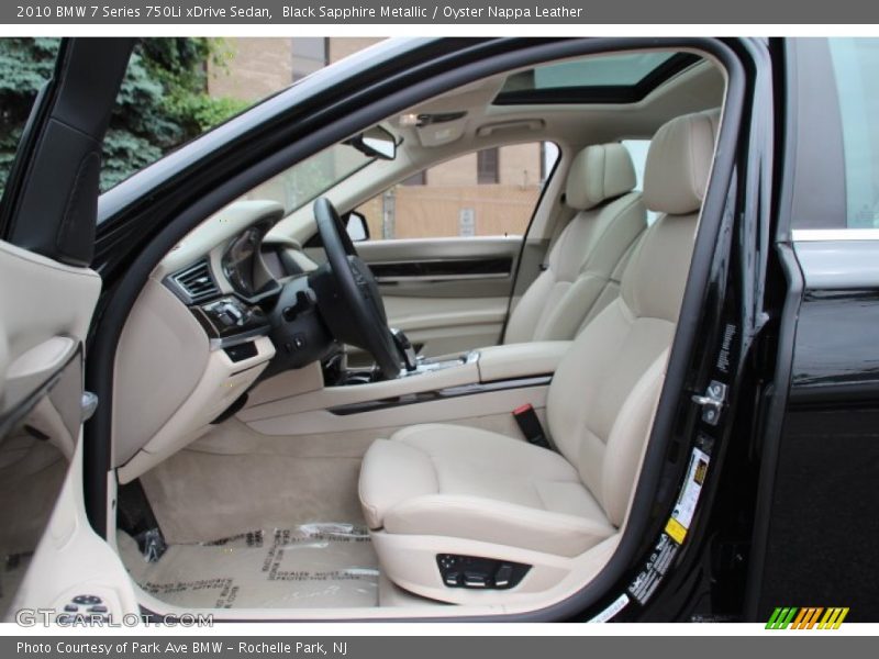 Black Sapphire Metallic / Oyster Nappa Leather 2010 BMW 7 Series 750Li xDrive Sedan