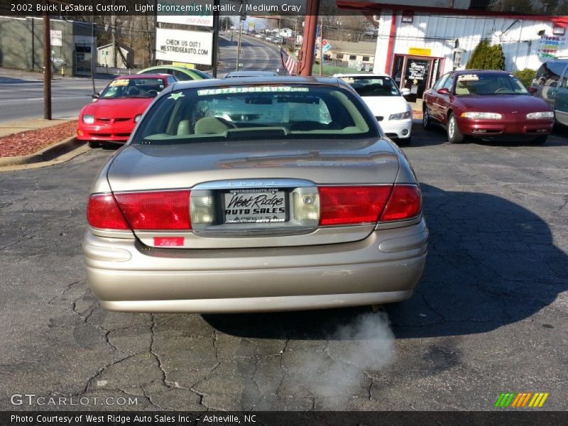 Light Bronzemist Metallic / Medium Gray 2002 Buick LeSabre Custom