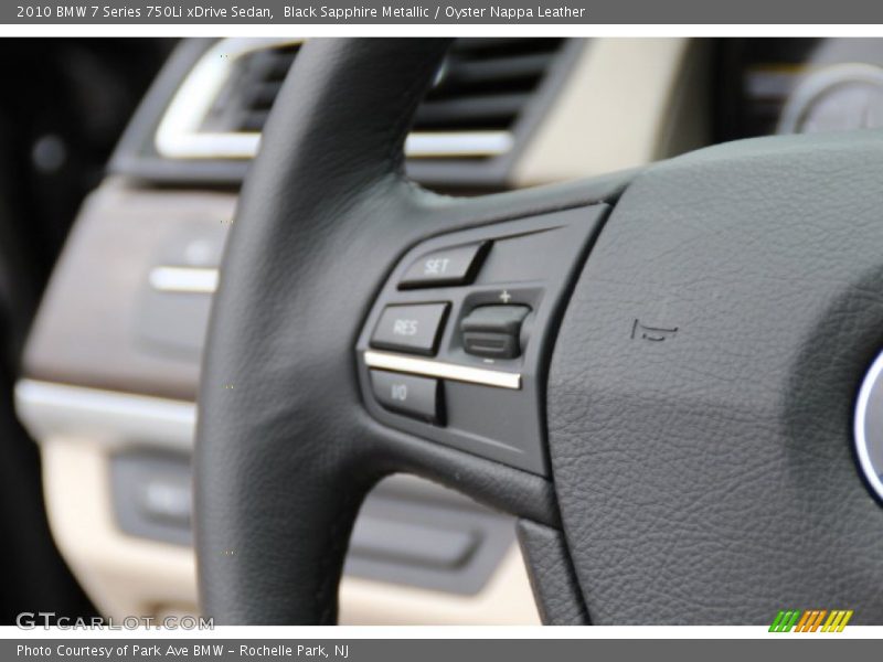Black Sapphire Metallic / Oyster Nappa Leather 2010 BMW 7 Series 750Li xDrive Sedan