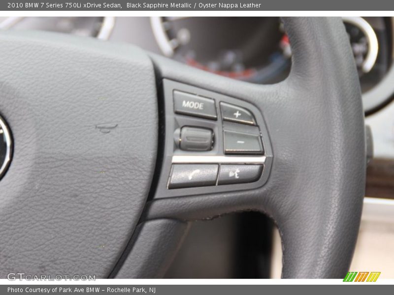 Black Sapphire Metallic / Oyster Nappa Leather 2010 BMW 7 Series 750Li xDrive Sedan