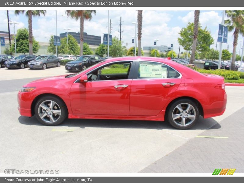 Milano Red / Special Edition Ebony/Red 2013 Acura TSX Special Edition