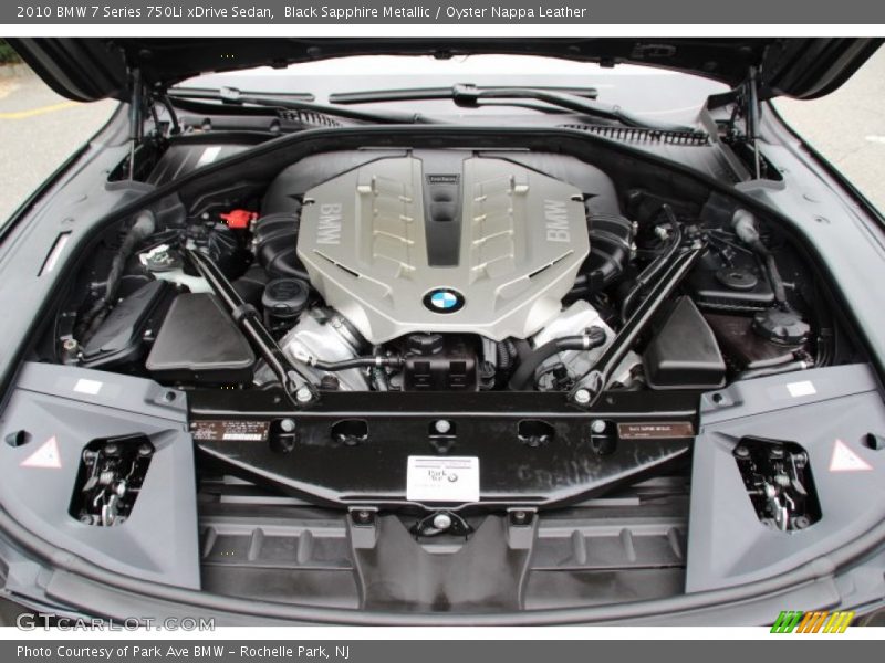 Black Sapphire Metallic / Oyster Nappa Leather 2010 BMW 7 Series 750Li xDrive Sedan
