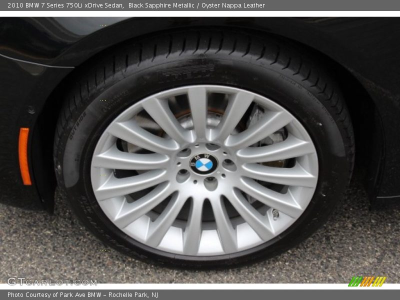 Black Sapphire Metallic / Oyster Nappa Leather 2010 BMW 7 Series 750Li xDrive Sedan