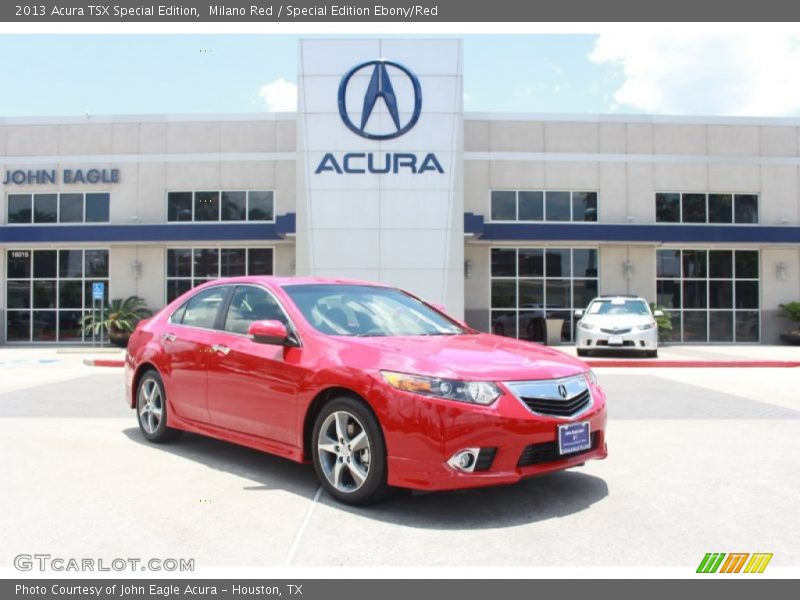 Milano Red / Special Edition Ebony/Red 2013 Acura TSX Special Edition