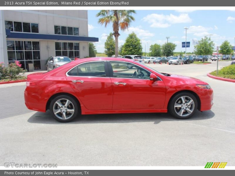 Milano Red / Special Edition Ebony/Red 2013 Acura TSX Special Edition