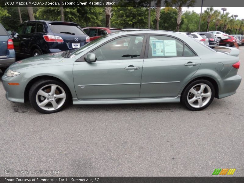 Sepang Green Metallic / Black 2003 Mazda MAZDA6 s Sedan