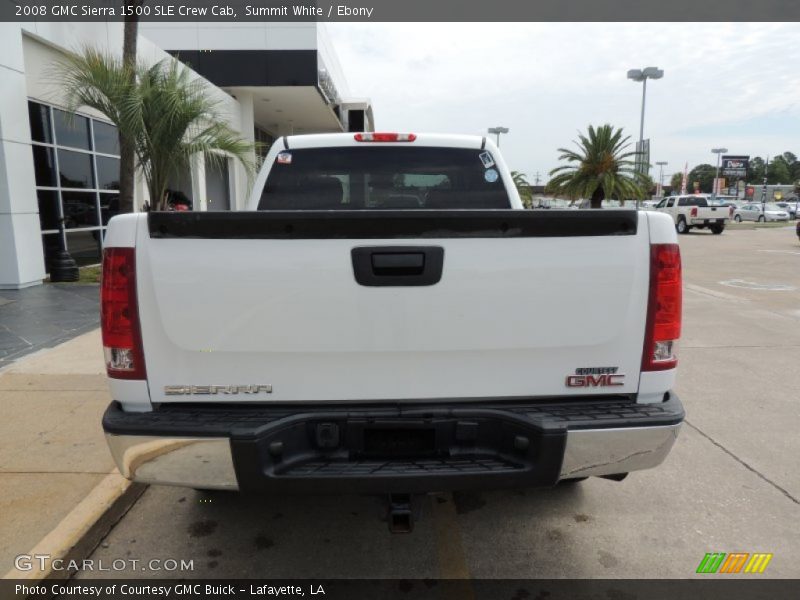 Summit White / Ebony 2008 GMC Sierra 1500 SLE Crew Cab
