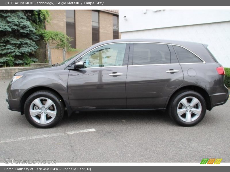 Grigio Metallic / Taupe Gray 2010 Acura MDX Technology
