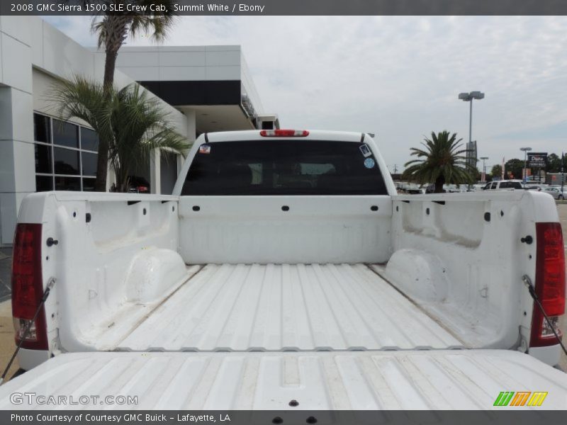 Summit White / Ebony 2008 GMC Sierra 1500 SLE Crew Cab