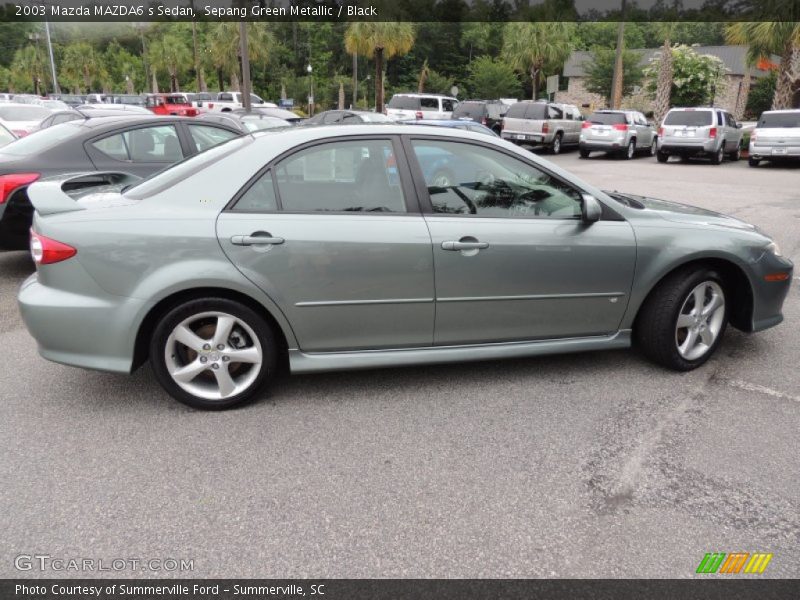 Sepang Green Metallic / Black 2003 Mazda MAZDA6 s Sedan
