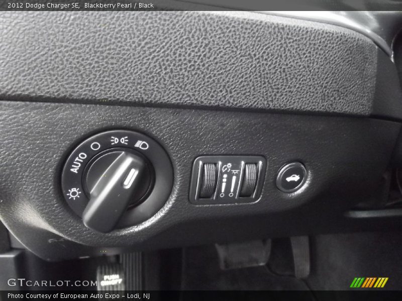 Blackberry Pearl / Black 2012 Dodge Charger SE