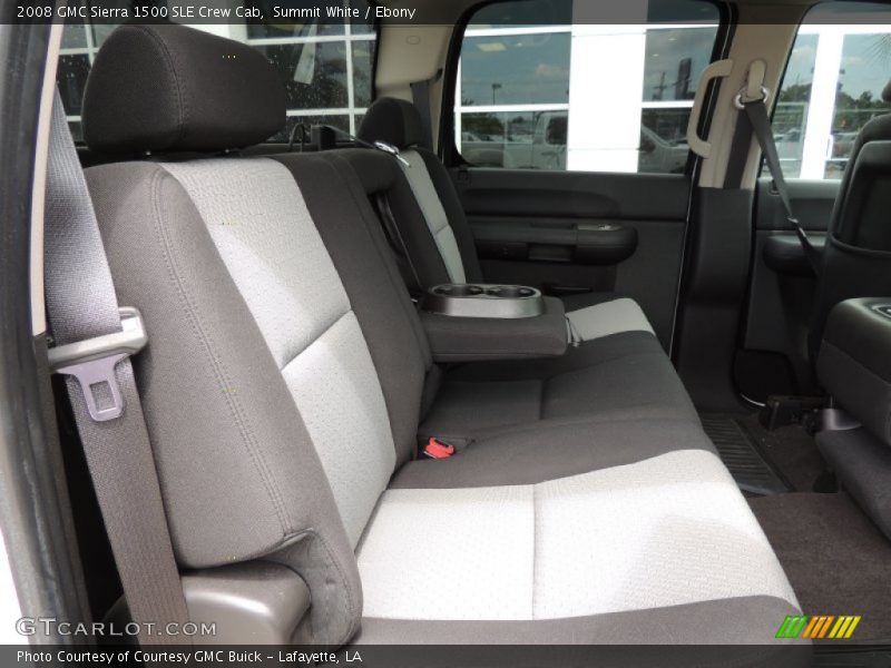 Summit White / Ebony 2008 GMC Sierra 1500 SLE Crew Cab
