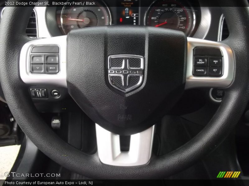 Blackberry Pearl / Black 2012 Dodge Charger SE