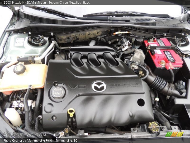 Sepang Green Metallic / Black 2003 Mazda MAZDA6 s Sedan
