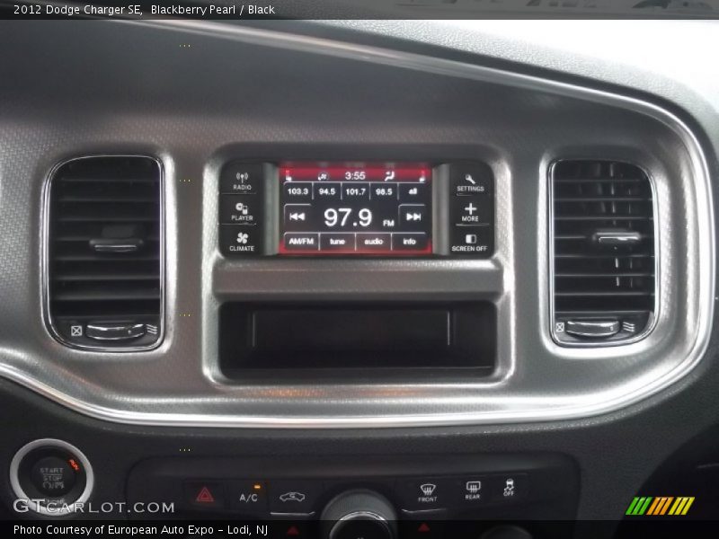 Blackberry Pearl / Black 2012 Dodge Charger SE