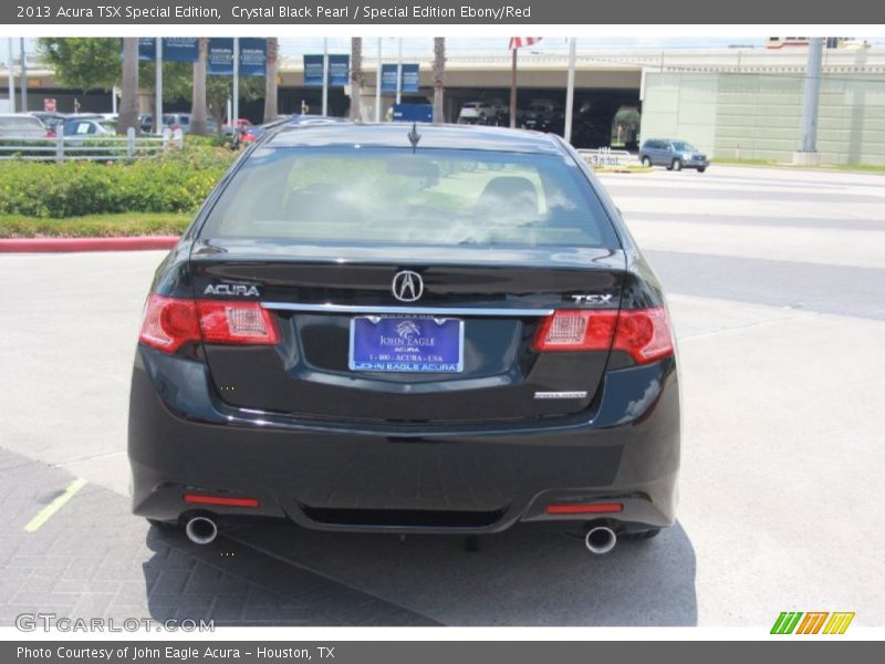Crystal Black Pearl / Special Edition Ebony/Red 2013 Acura TSX Special Edition