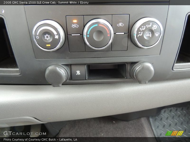 Summit White / Ebony 2008 GMC Sierra 1500 SLE Crew Cab