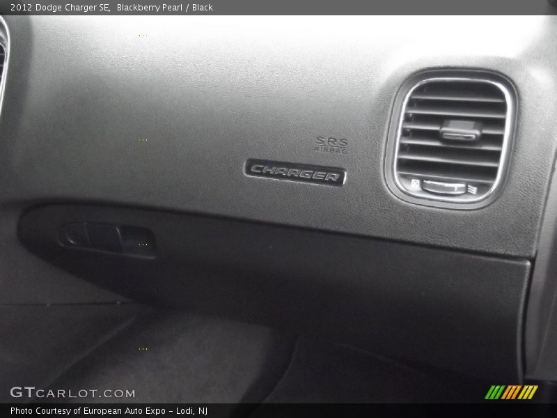 Blackberry Pearl / Black 2012 Dodge Charger SE