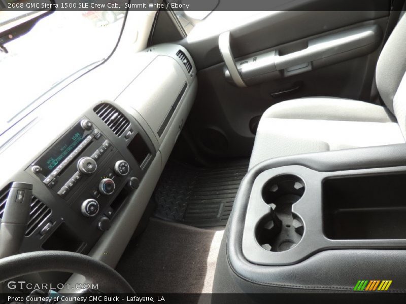 Summit White / Ebony 2008 GMC Sierra 1500 SLE Crew Cab