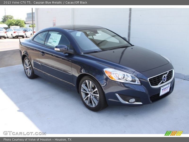 Caspian Blue Metallic / Cacao/Off Black 2013 Volvo C70 T5