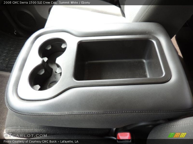 Summit White / Ebony 2008 GMC Sierra 1500 SLE Crew Cab