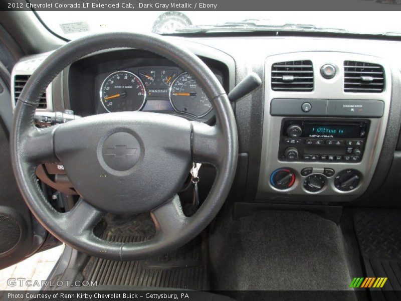 Dark Gray Metallic / Ebony 2012 Chevrolet Colorado LT Extended Cab