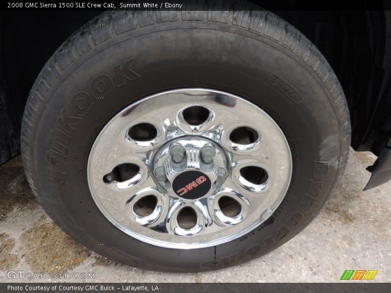 Summit White / Ebony 2008 GMC Sierra 1500 SLE Crew Cab