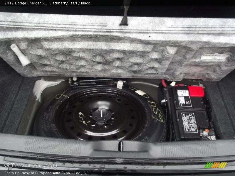 Blackberry Pearl / Black 2012 Dodge Charger SE