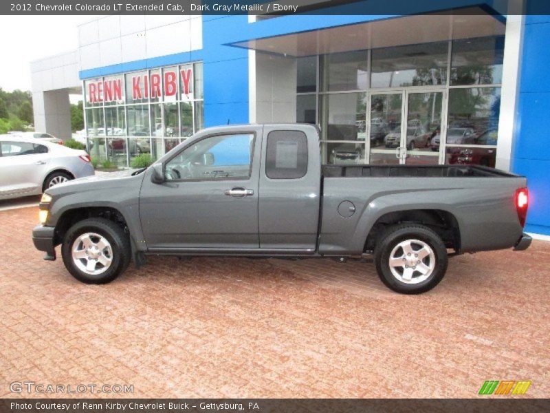 Dark Gray Metallic / Ebony 2012 Chevrolet Colorado LT Extended Cab
