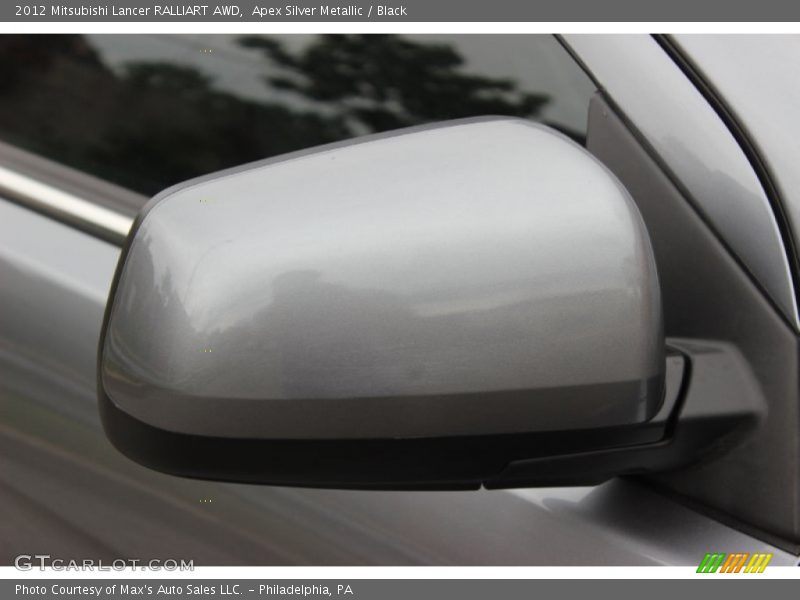 Apex Silver Metallic / Black 2012 Mitsubishi Lancer RALLIART AWD