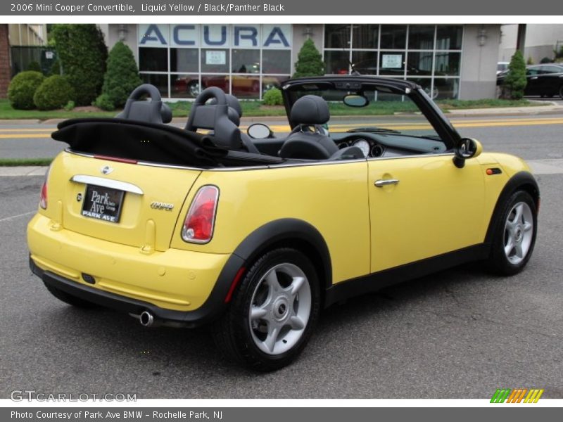 Liquid Yellow / Black/Panther Black 2006 Mini Cooper Convertible