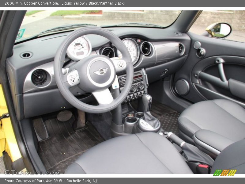 Liquid Yellow / Black/Panther Black 2006 Mini Cooper Convertible