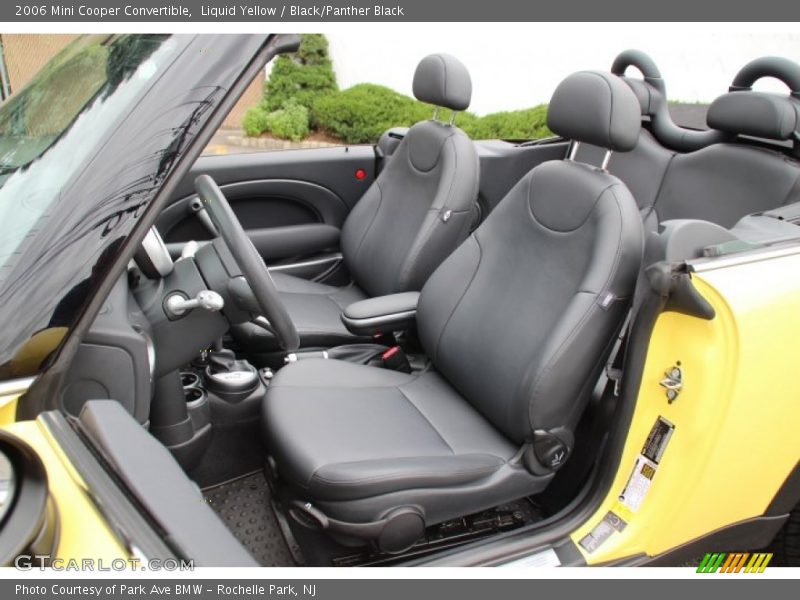 Liquid Yellow / Black/Panther Black 2006 Mini Cooper Convertible