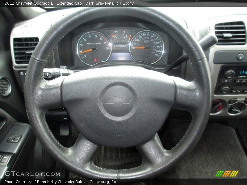 Dark Gray Metallic / Ebony 2012 Chevrolet Colorado LT Extended Cab
