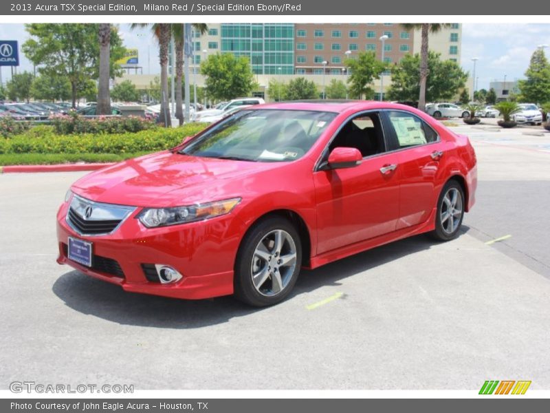 Milano Red / Special Edition Ebony/Red 2013 Acura TSX Special Edition