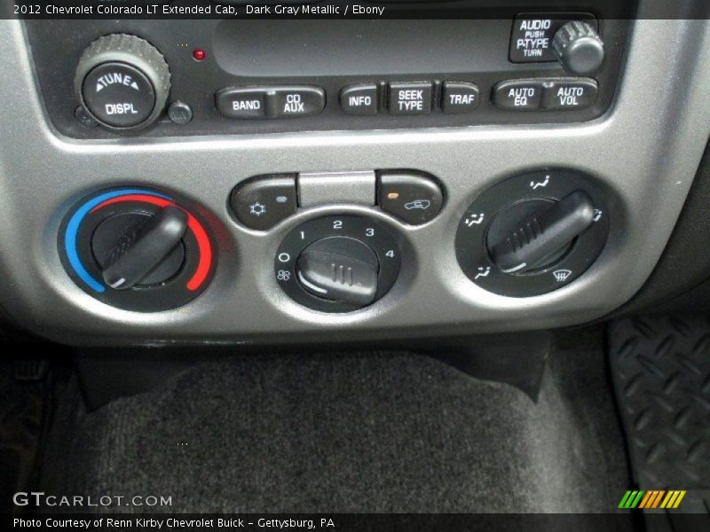 Dark Gray Metallic / Ebony 2012 Chevrolet Colorado LT Extended Cab
